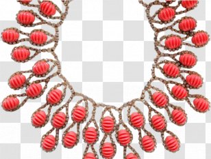 Coral Background - Necklace - Body Jewelry Making Transparent PNG