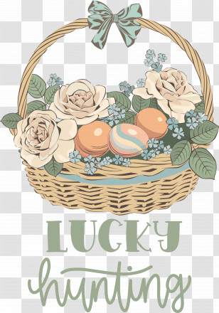 Lucky Hunting Happy Easter Easter Day Transparent PNG