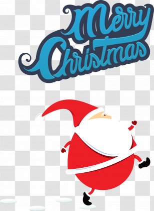 Santa Claus Gift Secret Christmas Greeting Card - And Fonts Transparent PNG