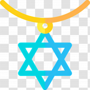 Star Of David - Star Necklace Pendant Transparent PNG