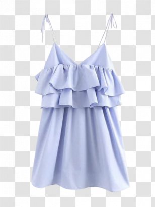 T-shirt Dress Casual Ruffle Sleeve - Neck - Shirt Transparent PNG
