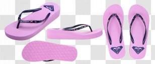 Flip-flops Slipper Pink Shoe Roxy - Outdoor - Roxy,Roxy,Logo Heart-shaped Pattern Uppers Wedge Heel Microporous EVA Light Plastic Material Slip Ladies Casual Sandals,61-2413-MEN-3 Transparent PNG