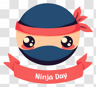 Ninja Day - Cute Ninja Cartoon Icon For Ninja Day Transparent PNG