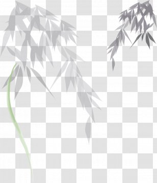 Bamboo Ink Bamboe Euclidean Vector - Plant - Hand-painted Transparent PNG