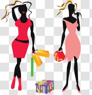 Illustration - Tree - Shopping Woman Transparent PNG