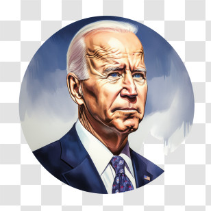 Biden - Portrait Of A Man In A Suit Transparent PNG