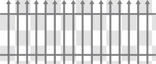 Antinea Suites And Spa Hotel Grille - Monochrome - Iron Fence Vector Transparent PNG