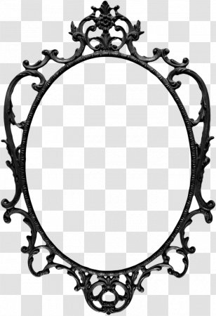Picture Frames Vintage Clothing Mirror Drawing Clip Art - Body Jewelry - Gothic Vector Transparent PNG