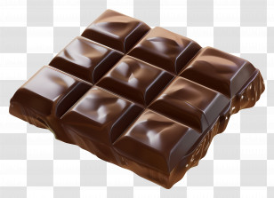 Animated Chocolate - Rich Dark Chocolate Bar Transparent PNG