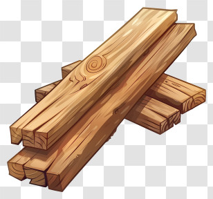 Wooden Lumber - Natural Wooden Planks For Construction Transparent PNG