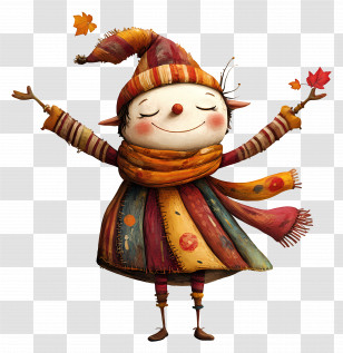 September Equinox - Happy Autumn Elf Transparent PNG