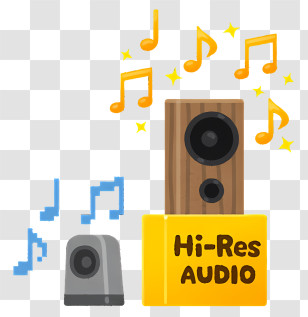 Icon - Hi-Res Audio Speakers Transparent PNG