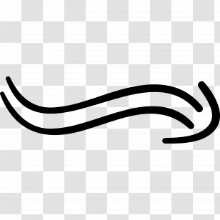 Hand Drawn Arrow - Wavy Lines Symbol Transparent PNG