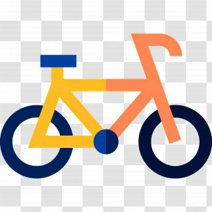 Bicycle - Minimalist Bicycle Graphic Illustration Transparent PNG