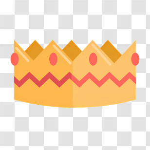 Party Elements - Golden Crown Transparent PNG