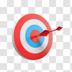 Target - Success Target With Arrow In The Bullseye Transparent PNG