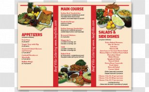 Beef Villa Catering Menu Gift Card - Brochure Transparent PNG