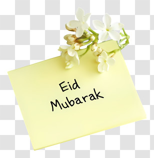 Eid Mubarak - Eid Mubarak Greeting Card Transparent PNG