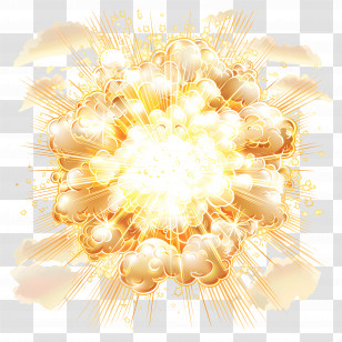 Holy Light - Cartoon Explosion Effect Illustration Transparent PNG