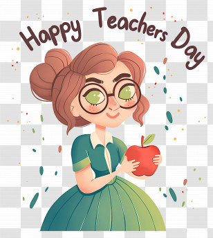 Happy Teachers Day - Happy Teachers Day Illustration Transparent PNG