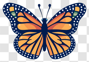 Monarch Butterfly - Set Of Small Scented Candles In Jars Transparent PNG