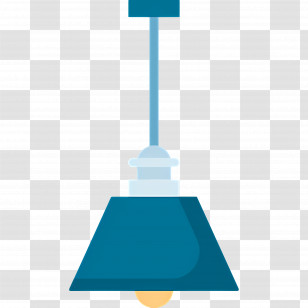Hanging Lamp - Blue Pendant Lamp Transparent PNG