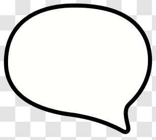 Text Box - Simple Speech Bubble Design Transparent PNG
