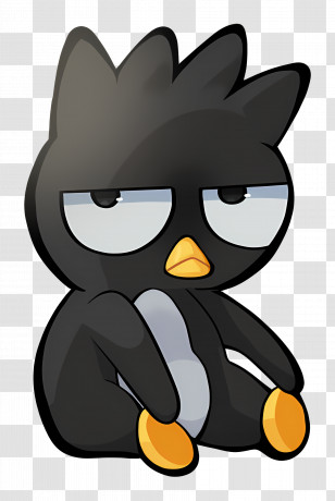 Bad Badtz Maru - Black Cartoon Bird Character With Simple Look Transparent PNG