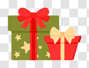 Gift - Festive Gift Boxes With Decorative Bows Transparent PNG