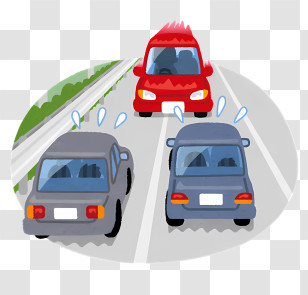 Icon - Cars In Traffic On The Road Transparent PNG
