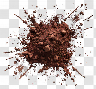 Cocoa Powder - Brown Powder Splash Effect Transparent PNG