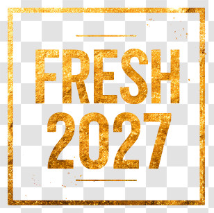 Fresh 2027 - FRESH 2027 Gold Badge Transparent PNG