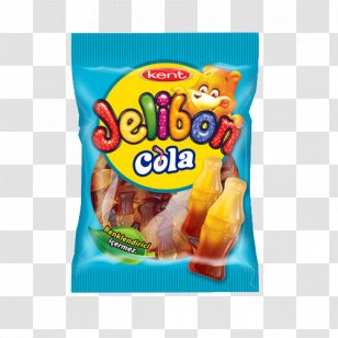 Jelly Bean Cola Gelatin Dessert Chewing Gum Raspberry - Vegetarian Food Transparent PNG