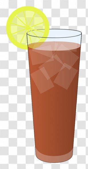 Iced Tea Cocktail Juice Mai Tai - Glass Transparent PNG