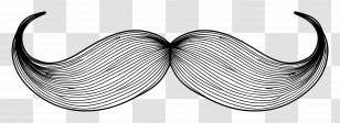 Moustache - Stylish Mustache Illustration Transparent PNG