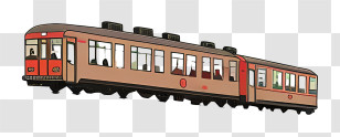 Train - Cartoon Train Transparent PNG