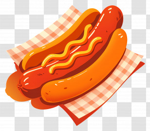 Hot Dog - Tasty Hotdog Illustration Transparent PNG