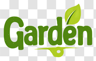 Garden Logo - Garden Logo With Leaf Design Transparent PNG