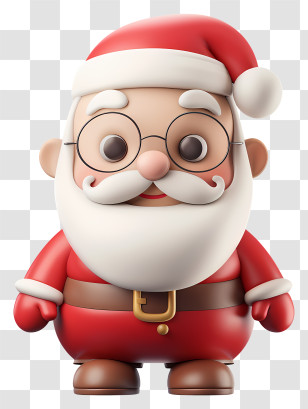 Santa Claus - Cute Cartoon Santa Claus For Christmas Transparent PNG