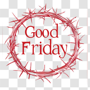 Good Friday - Good Friday Crown Of Thorns Illustration Transparent PNG