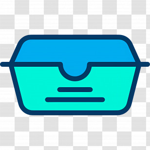 Food Box - Blue Food Storage Container Transparent PNG