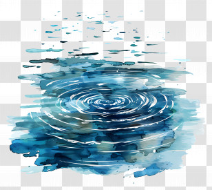Water Ripples - Calm Water Ripple Illustration Transparent PNG