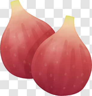 Red Fruits - Two Fresh Figs Transparent PNG