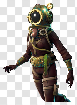 Fortnite - Diver Character In Diving Suit Transparent PNG