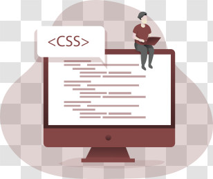Css Code - CSS Code On Computer With Person Transparent PNG