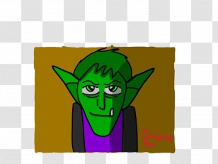 Rectangle Character Fiction Clip Art - Yellow - Beast Boy Transparent PNG