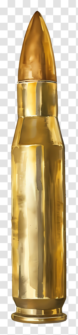 Bullet - Golden Bullet Ammunition Illustration Transparent PNG