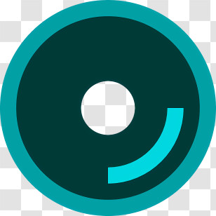 Cd - Blue Vinyl Record Icon Transparent PNG