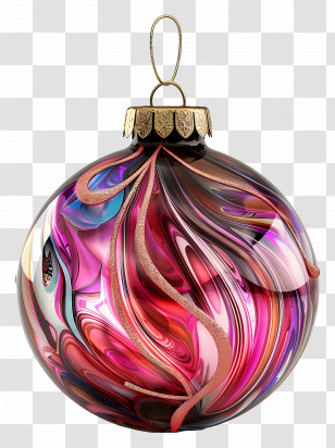 Glass Ball Ornaments - Decorative Shiny Christmas Ornament Transparent PNG