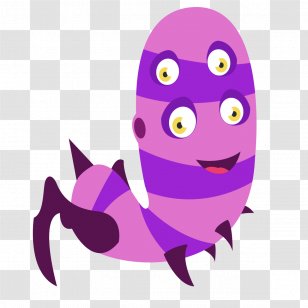 Monster Clip Art - Cartoon - Funny Purple Transparent PNG